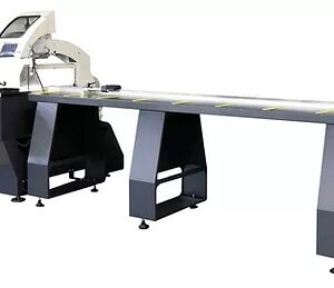 OZ Machine 400V 4HP 22" Radial Cutting Machine - Automation with 2 Axis Servo Controlled LEO - X