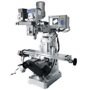 Sharp Industries 440V 9” x 42” Variable Speed 3 Axes CNC Vertical Knee Mill LMV/MP-3 G2