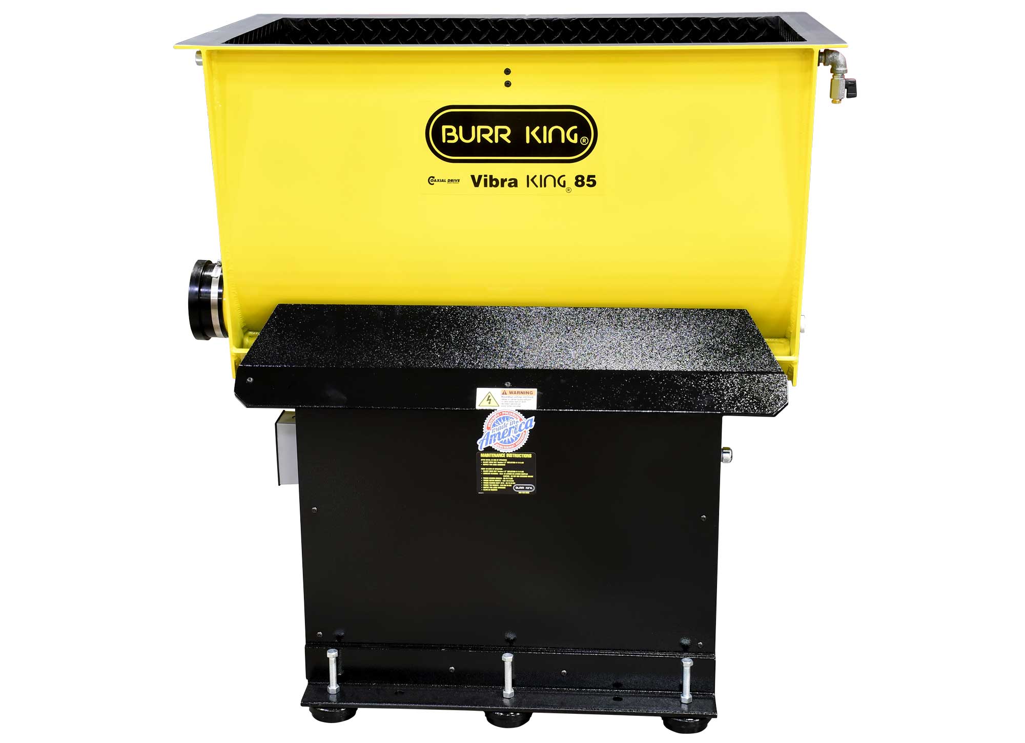 M85-1.jpg Burr King Model 85 Vibra King 220V Three Phase 8.5 Cubic Foot Vibratory Chamber with Process Timer 85303