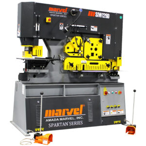 Marvel Amada Three Phase Spartan Series 126 Ton Heavy Duty Dual Cylinder Ironworker MSIW126D