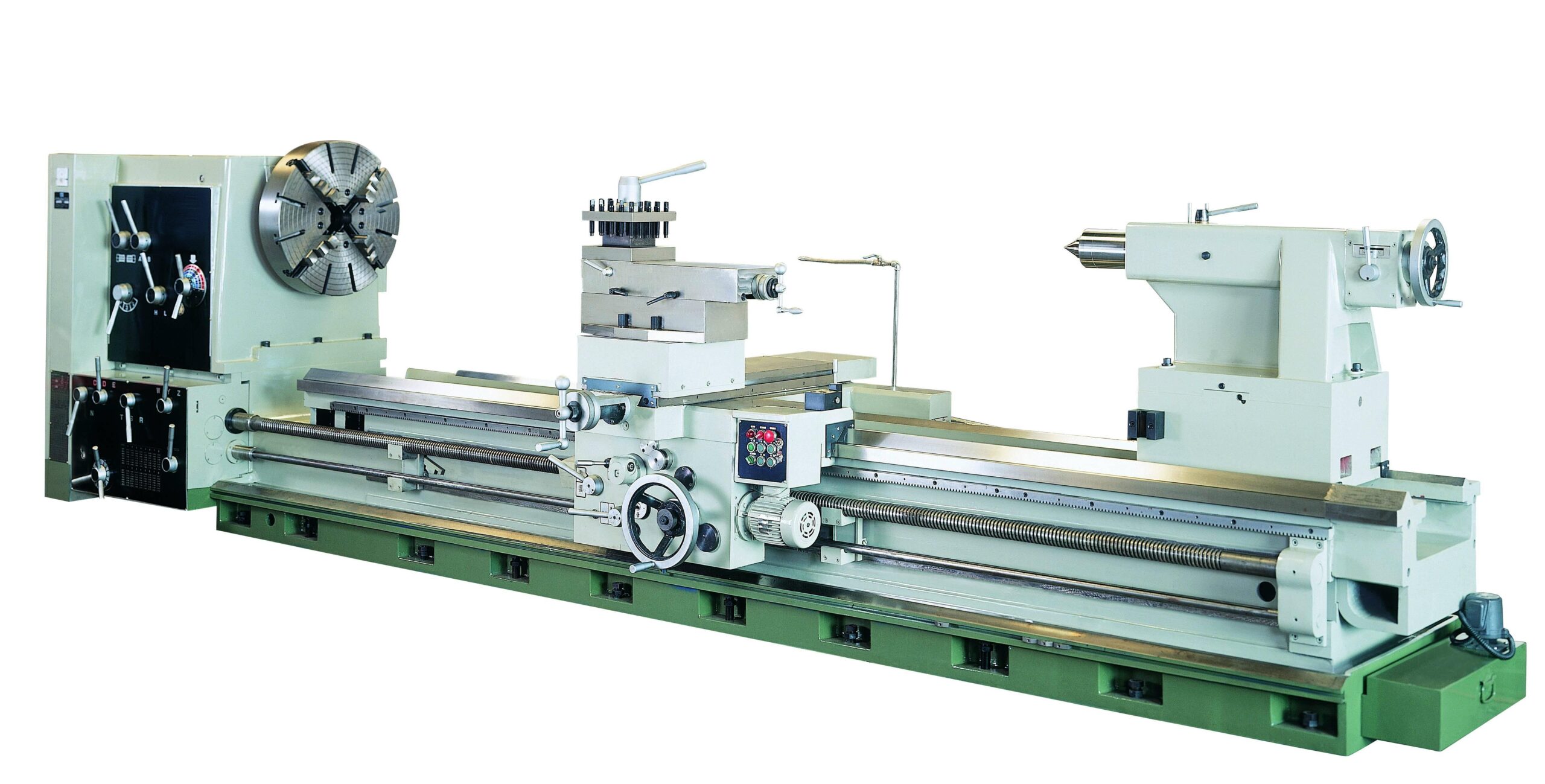 OCL-47240G202620OCL-47360G-2025_0.jpg GMC Machinery 440V Three Phase 47” x 240” 12-Speed Heavy-Duty Oil Country Lathe OCL-47240G