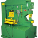 Uni-Hydro 7.5HP 220V Three Phase PRO 150 Ton Ironworker with 24” Bar Shear Blade & 12” Throat Depth 115030
