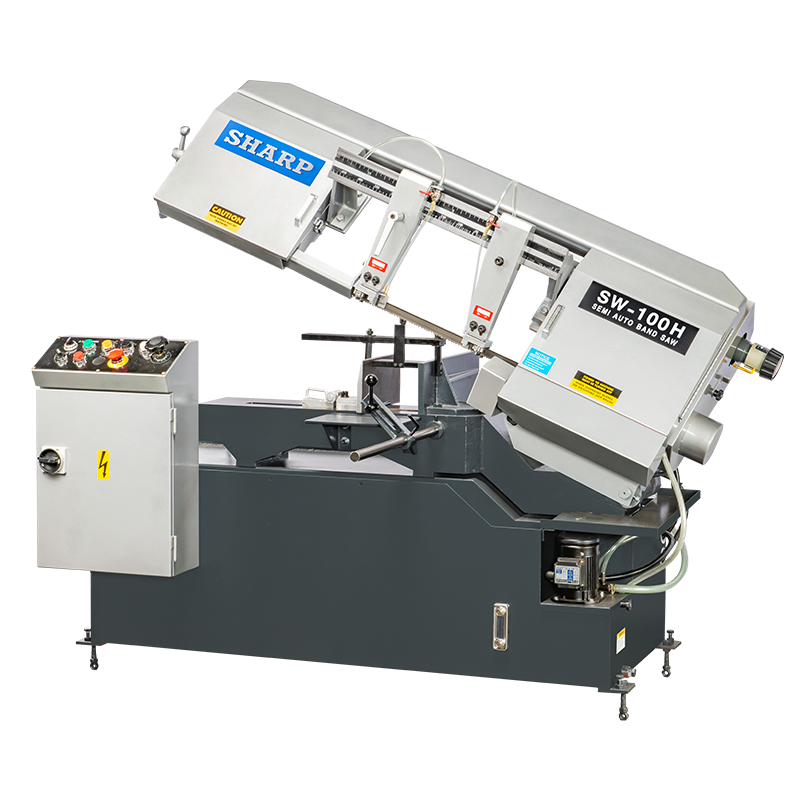 SW-100-H.png Sharp Industries 2 HP Horizontal Semi-Automatic Band Saw SW-100H