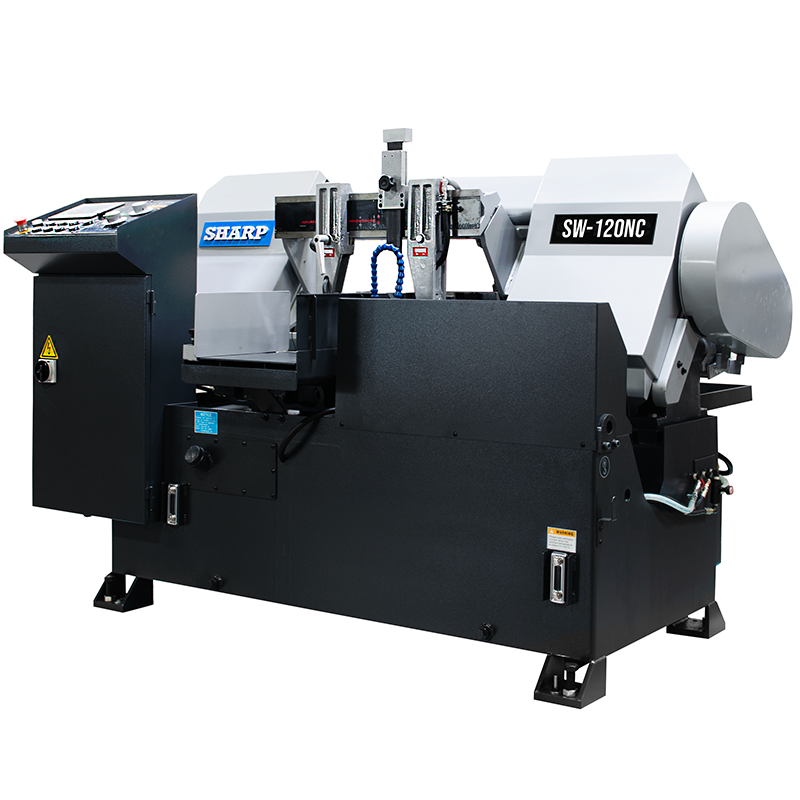 SW-120-NC.png Sharp Industries 5 HP NC Control Horizontal Band Saw with 12” Cutting Capacity SW-120NC