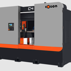 Cosen 18" C-Tech Fully Automatic Enclosed Horizontal Dual Post Band Saw with SNC-100 & V-Drive C-4