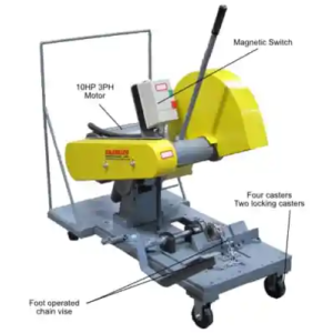 Kalamazoo Industries 10HP 220V Three Phase 18” Industrial Abrasive Wire Rope Chop Saw K16-18WR – Image 2