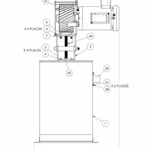 Kalamazoo Industries 2HP 230V Single Phase 4” x 90” Grinder with Vacuum KS490V – Image 2