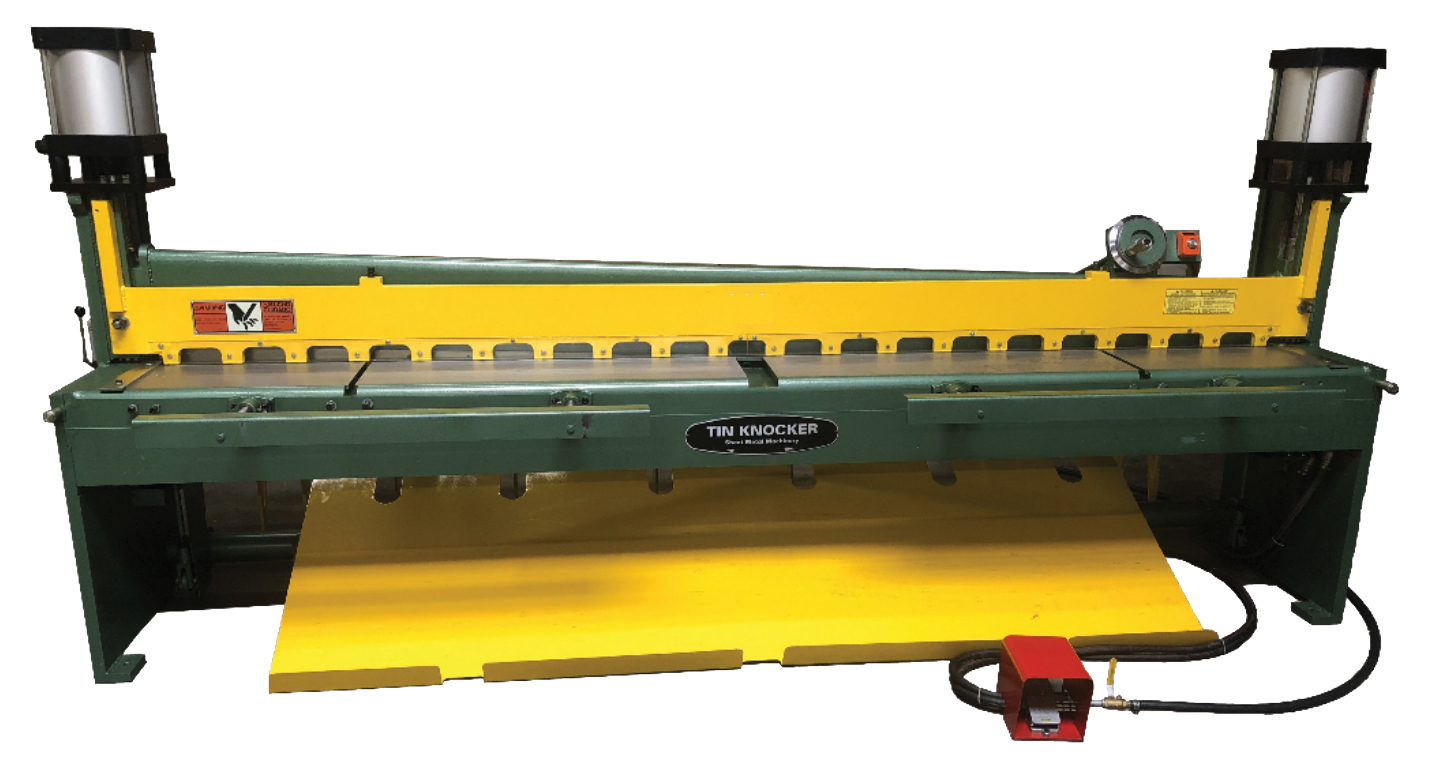 TK 1014 A POWER SHEAR CUT SHEET-2 Tin Knocker 10ft 14Ga. Air Shear TK 1014