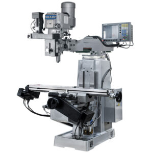 Sharp Industries 440V 50” Variable Speed 3 Axes CNC Vertical Knee Mill with NT-40 Spindle TMV-I/MP-3 G2