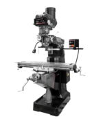 Jet ETM-949 Mill with 3-Axis Newall DP700 (Knee) DRO and X, Y, Z-Axis JET Powerfeeds and USA Made Air Draw Bar 894171