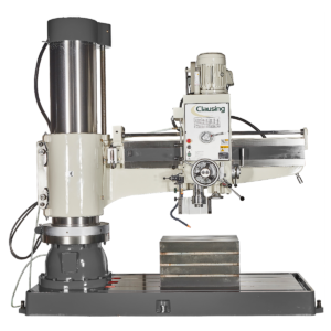 Clausing 230V Three Phase 62” Arm 12-Speed Extended-Column Radial Drill with Hydraulic Clamping System CL1600HX