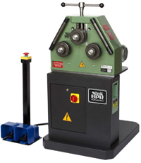 cp30e_0.jpg Carell Industrial Eagle Bending 220V Single Phase 1½” Sq. Tube 3-Roll Universal Roll Bender with Foot Pedal Control CP30E-PRM