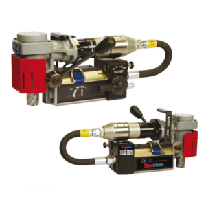 Steelmax D1 Air ATEX 50CFM Low Profile 800W Portable Pneumatic Drill with Permanent Magnetic Base SM-D1-AIR-ATX