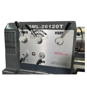 GMC Machinery 440V Three Phase 26” x 120” 12-Speed Heavy-Duty Gap Bed Lathe with DRO GML-26120T – Image 2