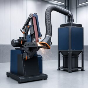 Industrial grinding finishing and dust control equipment