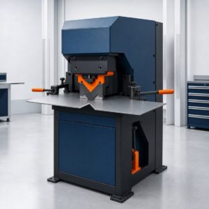 Powered sheet metal corner notcher
