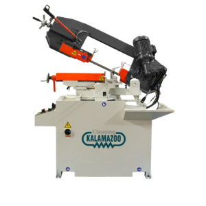 Clausing Kalamazoo 230V Three Phase 10” Manual Variable-Speed Swivel Double Miter Wet Bandsaw MS10D