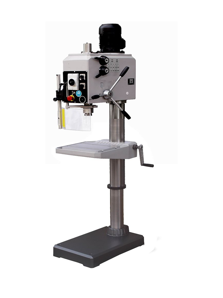 tl25-1.png Clausing Production Series 230V Three Phase 19.7” GH Manual-Feed 1/1.5HP Floor Drill Press TL25