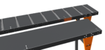 TigerStop TABR30-T Steel Roller Material Handling Table with 10 Degree Tilted Brackets 32' L x 14.44" W - Image 2