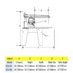 Original Saw 3512-01 12" Contractor Duty Radial Arm Saw 3HP Single Phase - Image 2